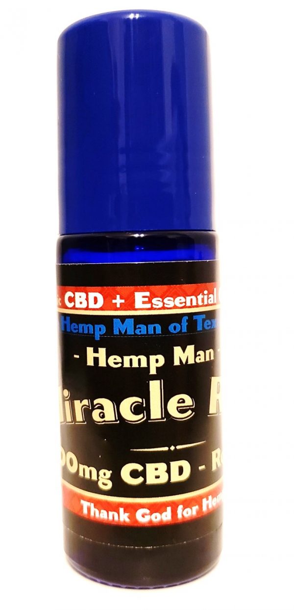 Hemp Man Miracle Rub Roll On with Essential Oils