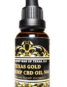 Texas Gold -500mg ZERO THC - Broad Spectrum Hemp CBD Oil