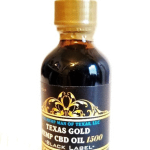 Texas Gold Black Label - 1500mg Full Spectrum Hemp CBD Oil (2oz bottle)