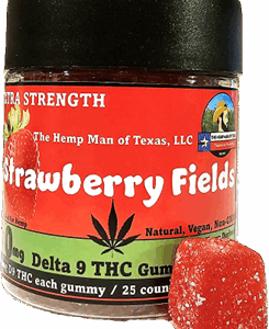 Strawberry Fields D9 Gummies 10mg-25ct